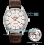 Swiss OVS Factory Omega Seamaster Aqua Terra GMT Chronometer White Dial Men's Watch 